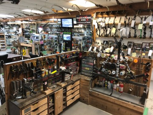 Hunting equipment shop shops